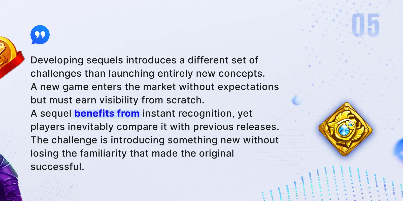Balancing innovation and familiarity in slot sequels — Quote by Ivan Shlapunov, Belatra Games