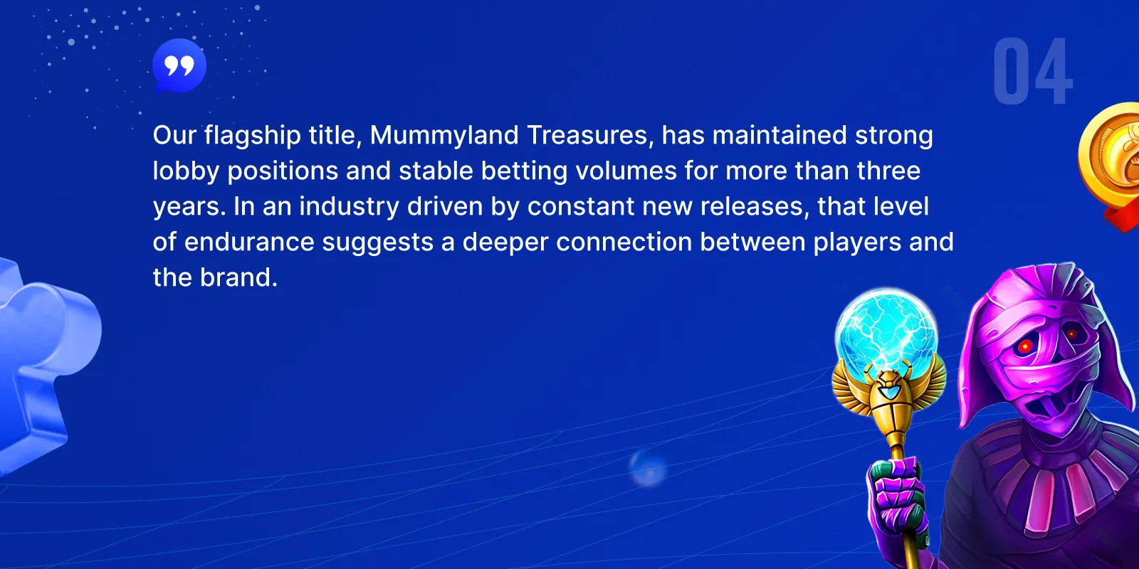 Success and longevity of Mummyland Treasures slot game — Quote by Ivan Shlapunov, Belatra Games