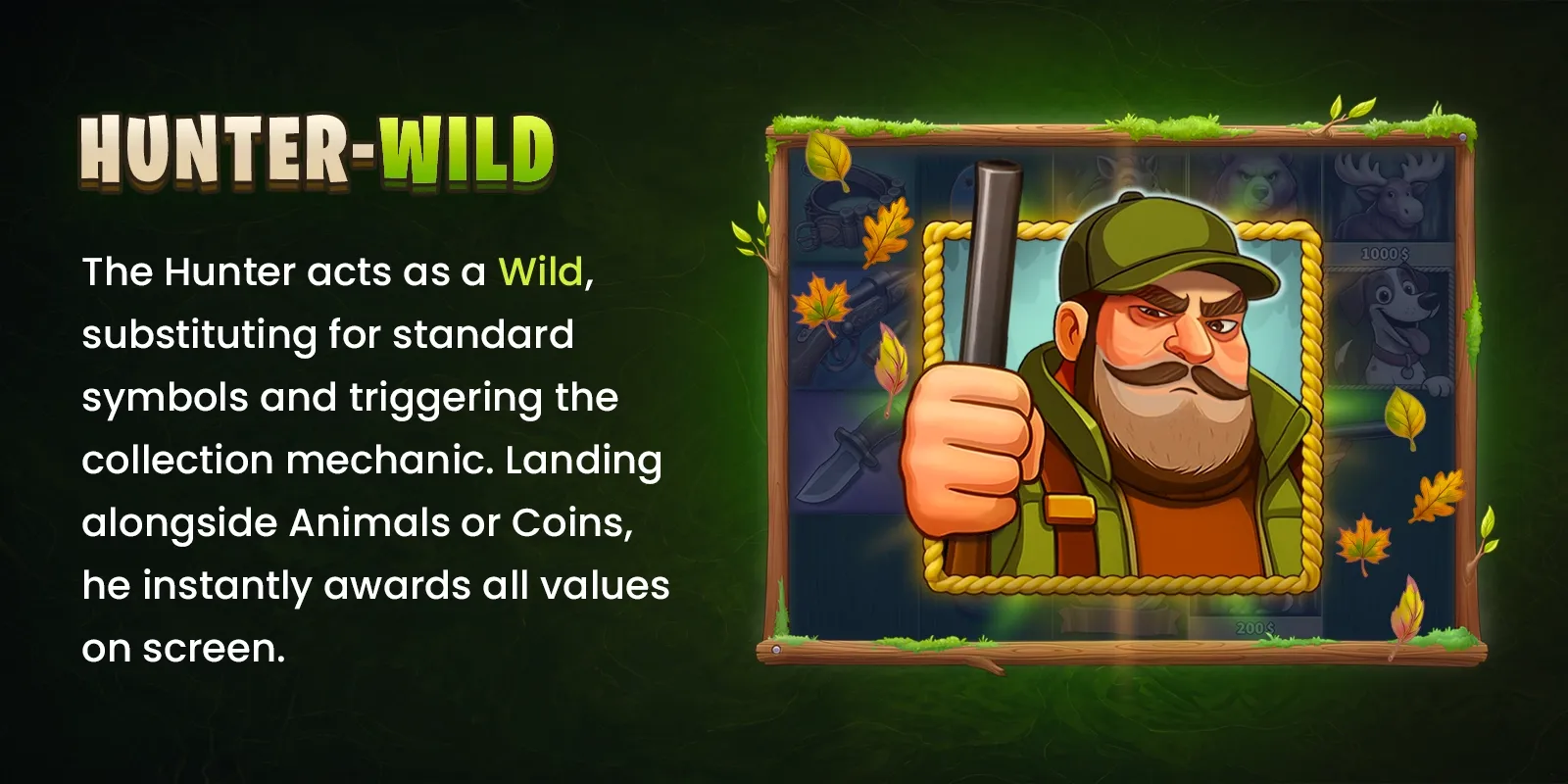 Hunter Wild | What's Inside Hunt the Bucks online slot by Belatra